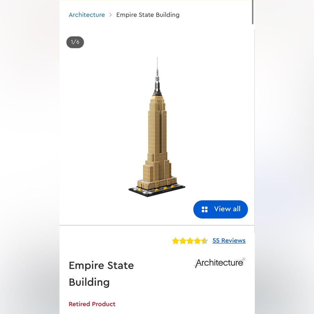Lego Architecture - Empire State Building- RETIRED